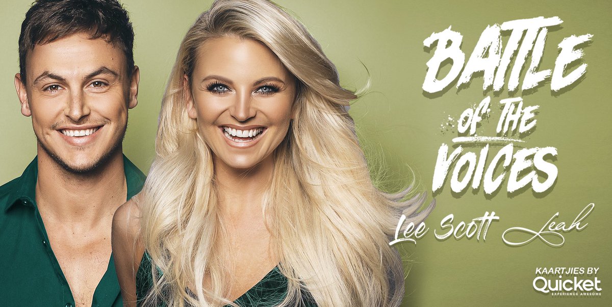 Twee van die beste stemme in die land in een show. Sien uit na hierdie een. Kaartjies net R50 - kry joune hier: bit.ly/BattleOfTheVoi…