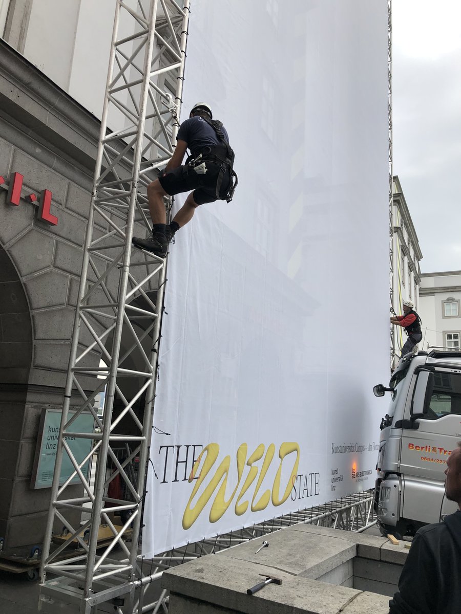 ArsElectronica's tweet photo. #TheWildState at Kunstuniversität Linz is opening tomorrow. The focus is on young media art from Linz and the #SOUNDCAMPUS will also be on display with live performances and a virtual sound art exhibition. #arselectronica20 https://t.co/MLH46PnFU0 https://t.co/hMC1aZyS01