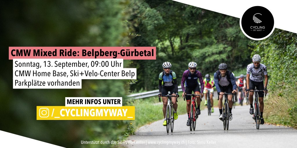 _cyclingmyway_'s tweet photo. Weitere Infos unter https://t.co/XOoJRi9CAq.

Bitte folge uns auf Social Media!
https://t.co/w0h9zDxlh1 
https://t.co/2qtpHTDqUp

#cyclingmyway #cmwgroupride #skivelocenter #ridetogrow #clippedinandfree #swisscyclingfamily #fastandfemalesui #cyclingswitzerland https://t.co/P6xzhjIhZg