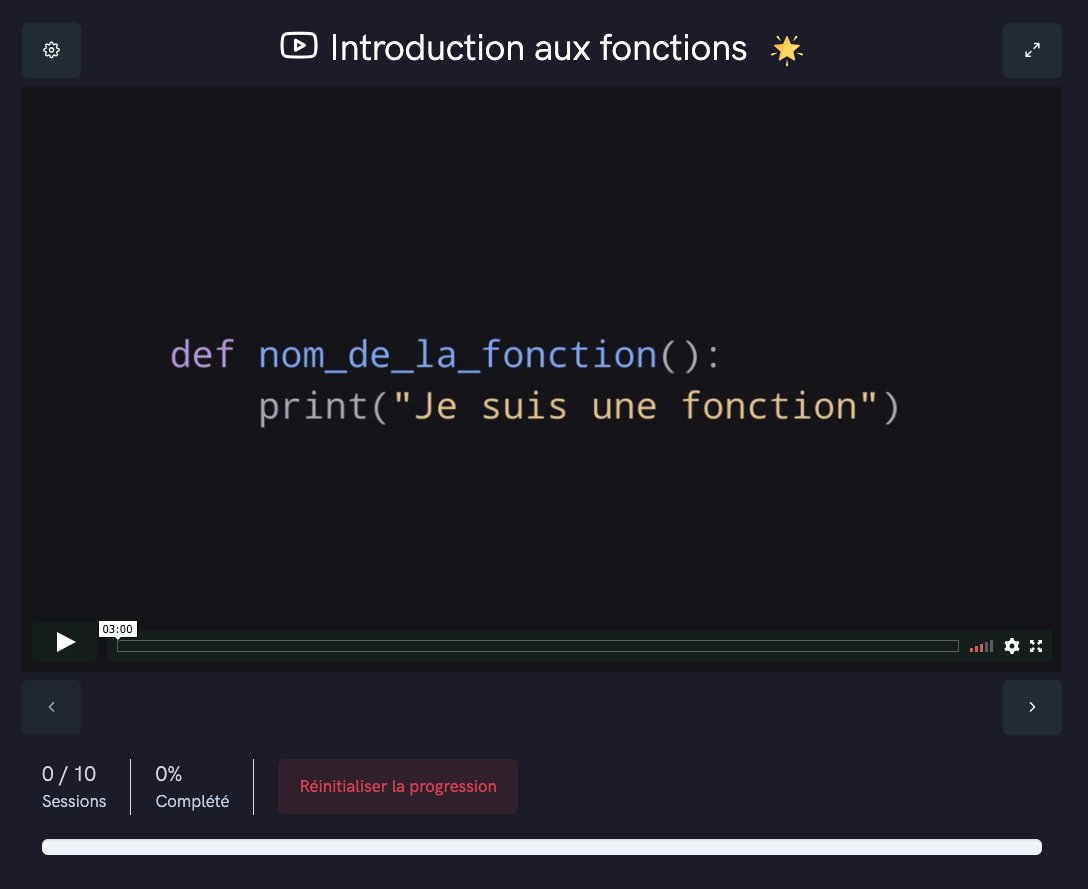 ThibaultHoudon's tweet image. Sur #Docstring 2.0, vous retrouverez des petites étoiles comme ici un peu partout sur le site 🌟
En cliquant sur l'étoile, vous pourrez ajouter une vidéo, un article ou encore un glossaire en favoris.
Vous pourrez par la suite retrouver tous vos favoris sur une page dédiée 🎓🌟