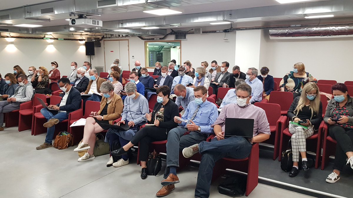 SYNADICnpdc's tweet photo. Une cinquantaine de chefs d'établissement présents au Conseil d'Administration du SYNADIC NPDC dans le nouveau bâtiment "Le Cube" de l'EIC à Tourcoing. https://t.co/5xBzHPpPTk