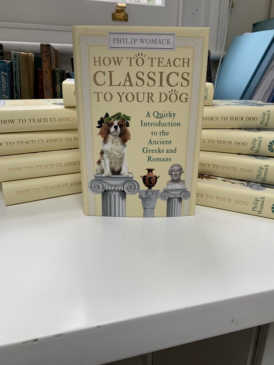 Ecce! Behold, the marvellous finished copies of HOW TO TEACH CLASSICS TO YOUR DOG. A labour of love over the past year, much aided by my faboulous editor <a href="/batsmansam/">Sam Carter</a> and the amazing team at <a href="/OneworldNews/">Oneworld Publications</a>. Carpe librum! Arriving in your homes Oct 1st.