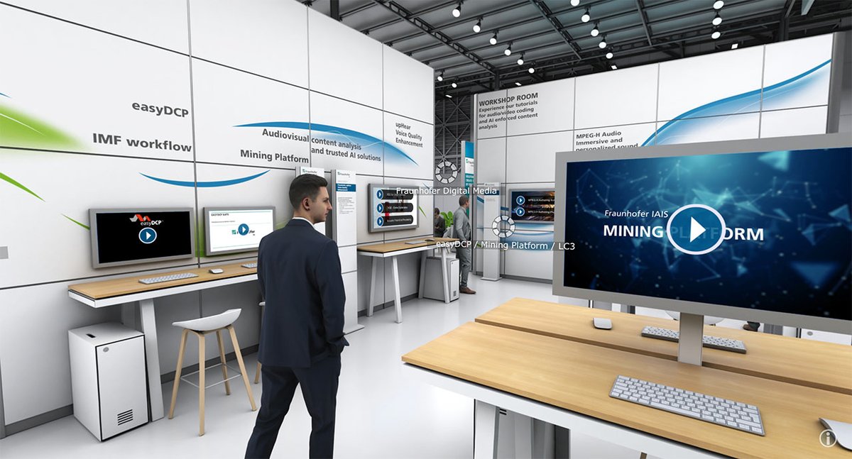 FraunhoferIAIS's tweet photo. With the Fraunhofer IAIS #MiningPlatform, unstructured text, audio, image and video information can be analyzed fully automatically. Learn more at the @IBCShow starting today & visit us at the digital #Fraunhofer booth ➡️https://t.co/ryrpebHIuY
#IBC #MetaData #Mining #WeKnowHow https://t.co/HQEuudTIzk