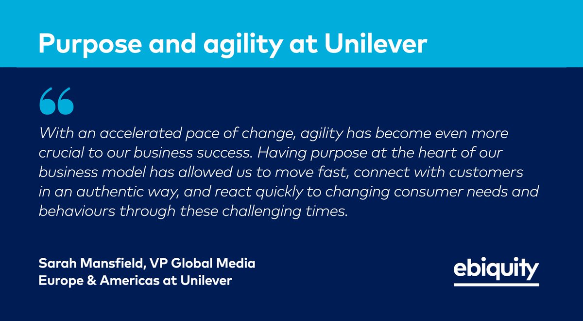 ebiquity_plc's tweet image. The current pandemic has compelled advertisers and their agency partners to work in more agile ways than ever before. In our latest viewpoint, we’ve asked Sarah Mansfield, VP Global Media, Europe &amp;amp; Americas at Unilever, to share her company’s experience. 

ebiquity.com/news-insights/…