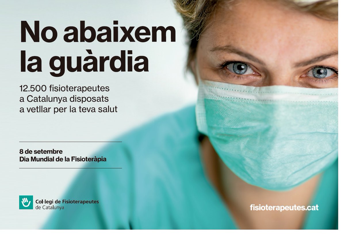La #Fisioterapia és clau per garantir la #salut i qualitat de vida de les persones, i avui #DiaMundialFisioterapia ho volem reivindicar més que mai 👇🏼
fisioterapeutes.cat/ca/comunicacio…
Unim forces i col·laborem a fer difusió de la nostra professió!