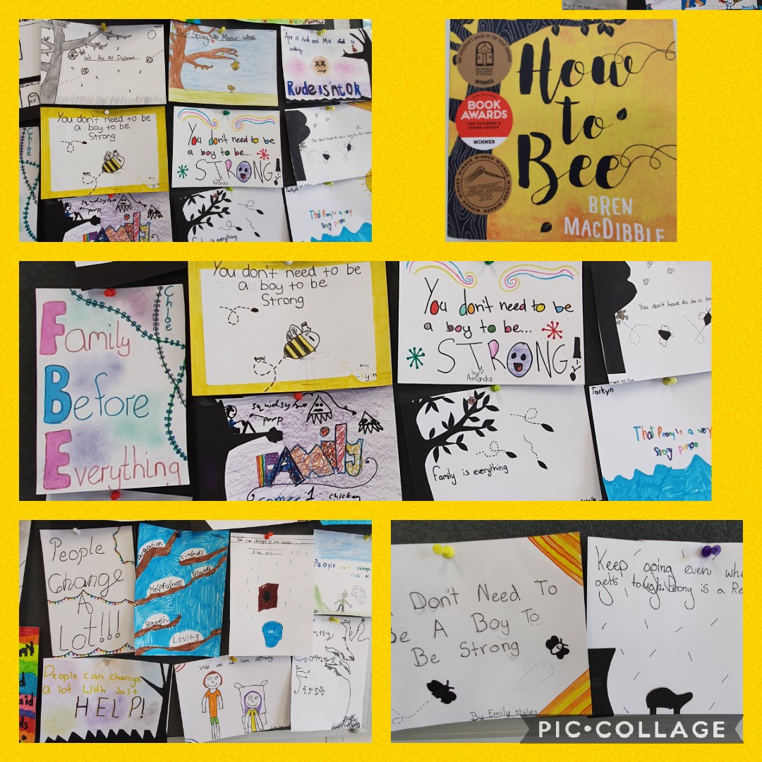 kjpips's tweet photo. What a fabulous class novel #Yr5 With great insights for a 'headline' #visiblethinking #howtobee #brenmacdibble https://t.co/G4yjQ0vtf2