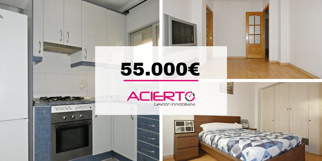 AciertoInmo's tweet photo. ¡OPORTUNIDAD! ¡Piso a la venta en Valencia, en el barrio de Orriols por 55.000€! 🏠

🏠 55 m²
🛏 2 habitaciones 
🚽 Baño completo
 🍴 Cocina totalmente equipada
🛋 Salón – comedor amplio
🚪 1ª planta

¡Solicita tu visita cuanto antes! ➡📞 960 152 622 - 663 584 121 https://t.co/PyAlcsvGMS