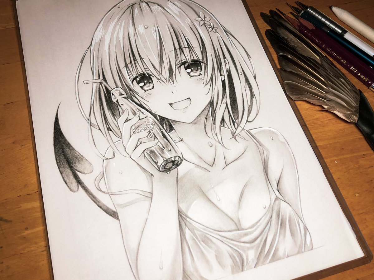 じ ー こ Toloveる からモモ様を描きました いいなぁ と思ったらいいね Rtお願いします ੭ ᑦ 模写 アナログイラスト Toloveるダークネス モモ アニメ好きと繋がりたい 絵描きさんと繋がりたい