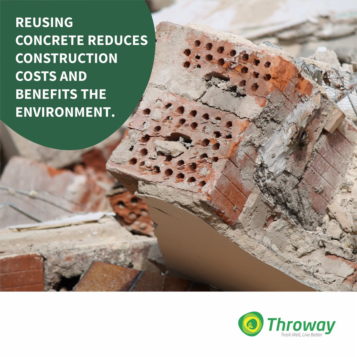 ThrowayNG's tweet photo. Broken concrete that is carefully laid creates a stable, porous traffic surface that rainwater can filter through. This technique reduces the amount of runoff water that must be managed by storm sewer systems and helps to replenish groundwater.

#ThrowayNG
#TrashWellLiveBetter https://t.co/LkjVt9P69v