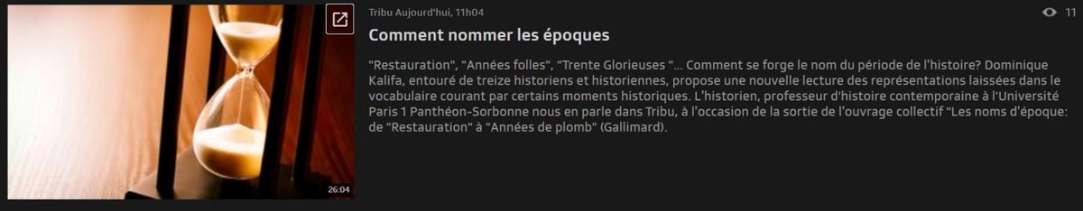 "Comment nommer les Epoques ?", aujourd'hui sur Radio Suisse romande
rts.ch/play/radio/tri…
<a href="/Gallimard/">Gallimard</a>