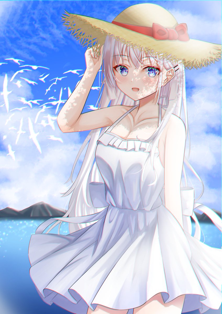 白ワンピしろは Mao イラストお仕事募集中のイラスト 白ワンピしろは Mao イラストお仕事募集中のイラスト