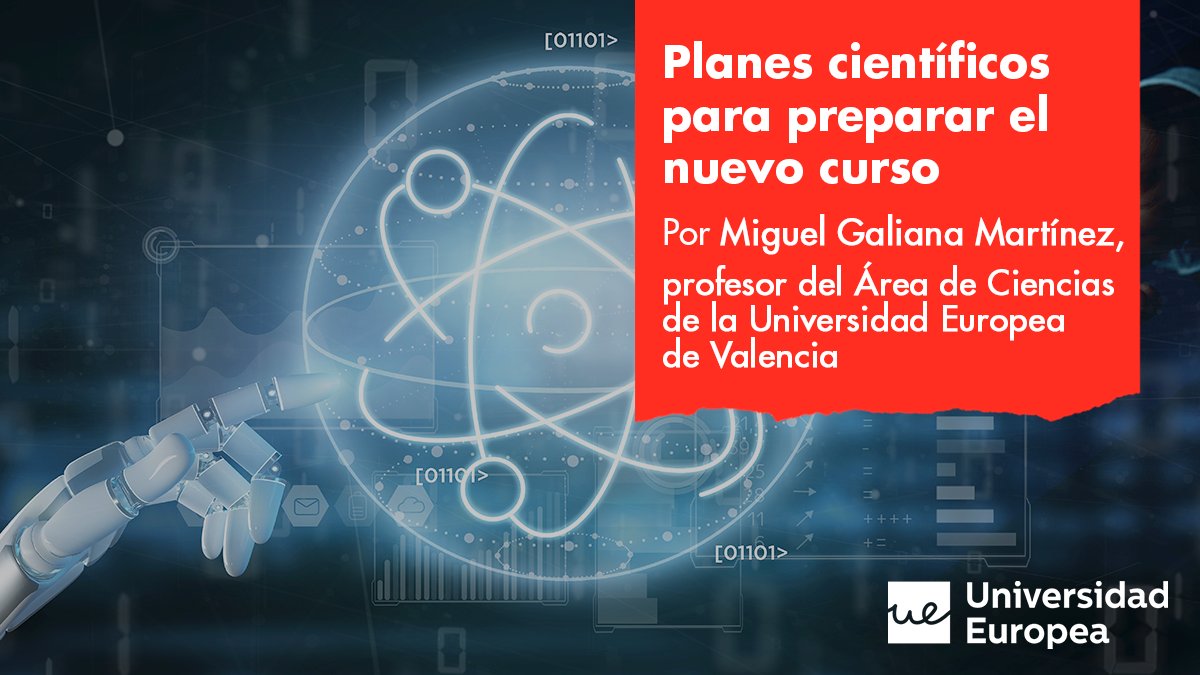 UEValencia's tweet photo. ¡Planes científicos 🔝 para preparar el nuevo curso!
👨‍🔬 Visitar museos de ciencias
🚙 Ir a ver la caravana @BigVanCiencia
🔬 Ver la serie "The Big Bang Theory"
📻 Escuchar el programa de @rne, @atomos_rne
🌠 Ver el programa de divulgación científica @orbitalaika_tve de @la2_tv https://t.co/34PZXkEkbD
