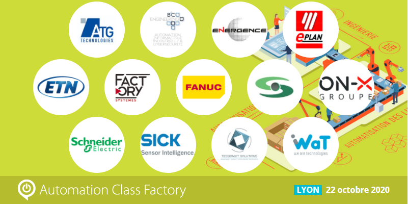 ACF_evenement's tweet photo. Ils sont déjà inscrits à #AutomationClassFactory - Lyon ! Rencontrez ⏬
ATG technologies, B2C Engineering, Energence, EPLAN, ETN, @FACTORYsyst, @FANUCFrance, Js Automation, @groupe_onx, @SchneiderElecFR, @SICKFrance, @TesseractSolu, et WAT !
Détails 👉https://t.co/oXV8ww5dpU https://t.co/GlpZd53280