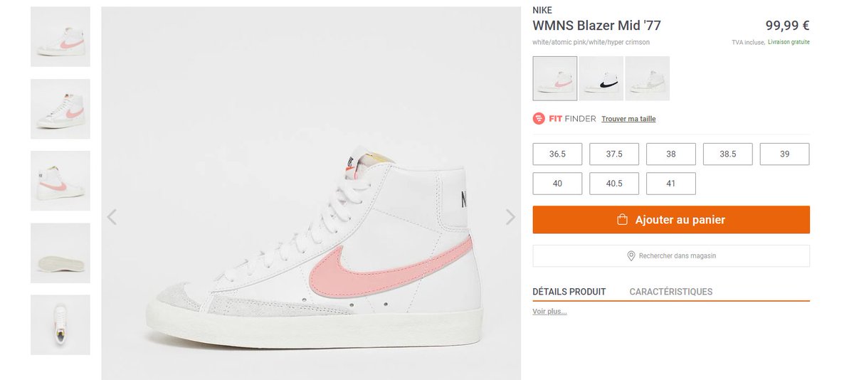 snipes nike blazer mid