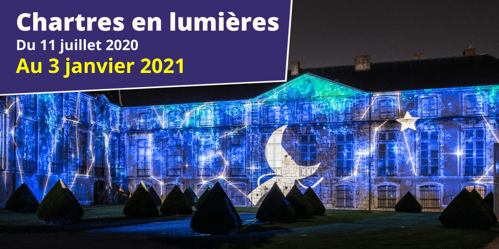 Bonne nouvelle, vous pourrez passer les vacances de la Toussaint et de #Noël sous les lumières de #Chartresenlumieres ! En effet, le patrimoine chartrain sera illuminé tous les soirs jusqu'au 3 janvier 2021 ► bit.ly/celplan ✨ #Chartres #EureetLoir #CentreValdeLoire