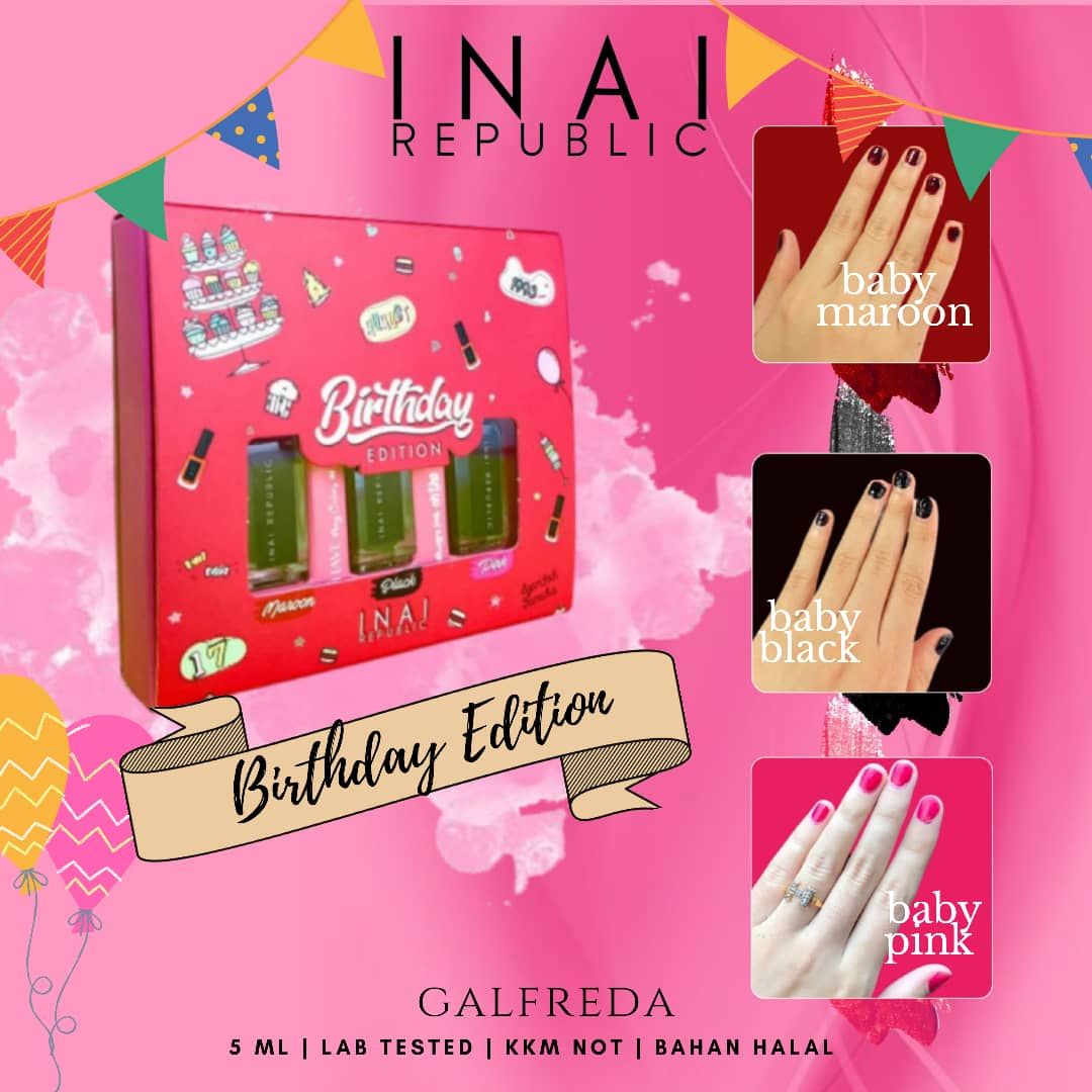 MyNutsSedap's tweet photo. Saya tak sabar nak bantu cantikkan kuku peminat inai dengan warna maroon, hitam dan pink. 

Sayangnya, lepasni saya dah tak ada lagi. Siapa cepat je dia dapat 😢Janganlah tangguh lagi.
Awak dah miliki saya ke? 💅🏻

Nak dapatkan birthday edition����
https://t.co/Gd1xBw7mtN https://t.co/S5F187wB5c