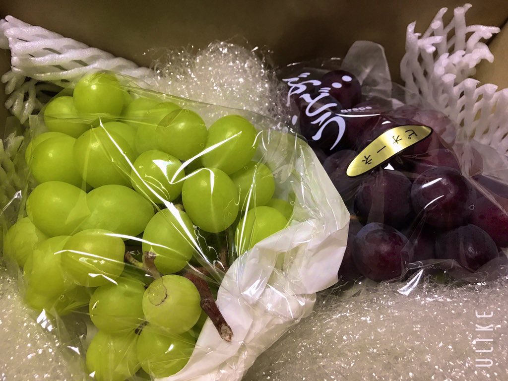 朝から腹筋とお尻をしっかりいぢめた為、午後からはのんびりウォーキング🚶‍♀️✨7キロ歩いてきました🌈　
この間いただいたシャインマスカットとピオーネを頂きながら、おうちでまったりです♡