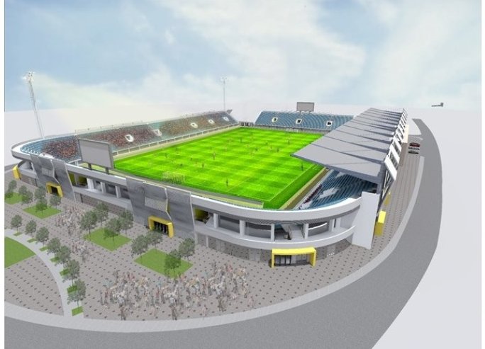 kosovanfooty_EN's tweet photo. Gjilani will look more beautiful once this stadium is completed!
#KFDrita | #SCGjilani | #ISLK https://t.co/RY4vQLMknw