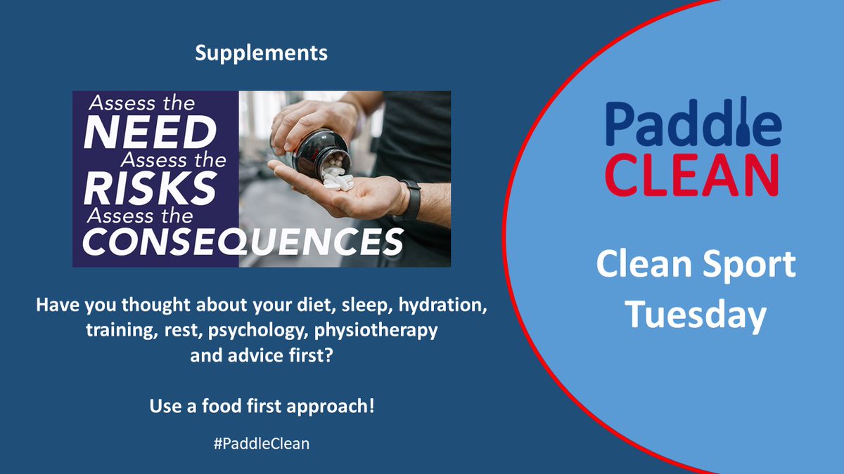 paddle_uk's tweet photo. For this week's #CleanSportTuesday we're talking about Supplements...
@ukantidoping #PaddleClean
https://t.co/ABhshu5BMe https://t.co/cnFvoR4SOu