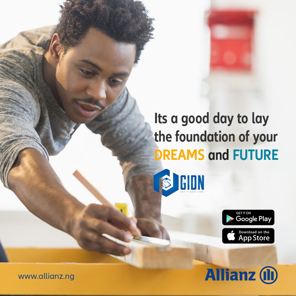 SanlamAllianzNG's tweet photo. Everyone needs a plan in life and plans are better executed with the right partners.
Search, find and book a professional service today using the GIDN app and Allianz Insurance got you covered.
Click here to get started: https://t.co/hbTpZ70KGv
#AllianzNigeria
#GIDN https://t.co/ToffaVMlRE