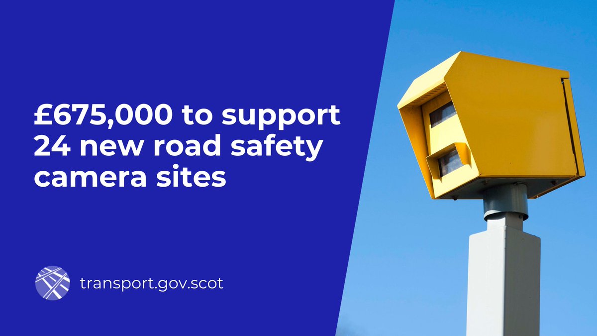 transcotland's tweet photo. To also improve #RoadSafety, @MathesonMichael announces £675,000 funding for 24 newly identified #SafetyCamera sites to encourage improved driver behaviour and speed limit compliance at key areas.
Find out more➡️https://t.co/Su0J52JcQb https://t.co/LbOa0kzPBA