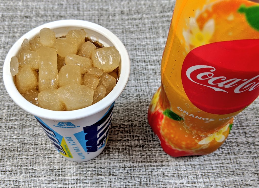 たかぴろ この組み合わせ めっちゃ美味しい P Qﾟ コカコーラ コーラ Cola コカコーラオレンジバニラ コカコーラorangevanilla オレンジバニラ Orangevanilla アイスボックス Icebox グレープフルーツ味 Morinaga 森永 T Co