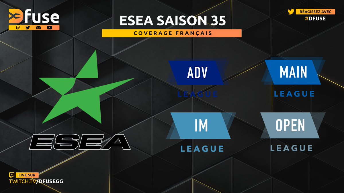 DfuseGG's tweet photo. Hier 2/3 victoires 🇫🇷 mais nous sommes joueurs alors ce soir, on mise sur un 4/4 !

19h 🇫🇷 @Exalty_FR vs AustrianForce
20h 🇫🇷 #WHOAMI vs Foreseen
21h 🇫🇷 @Alltechgg vs 4elements
22h 🇫🇷 #GrosseBougna vs KR-

🎙️ @JawedCSGO &amp; @IAmCarabon 
📺 https://t.co/ozygZ4qleE https://t.co/597huqr8xl