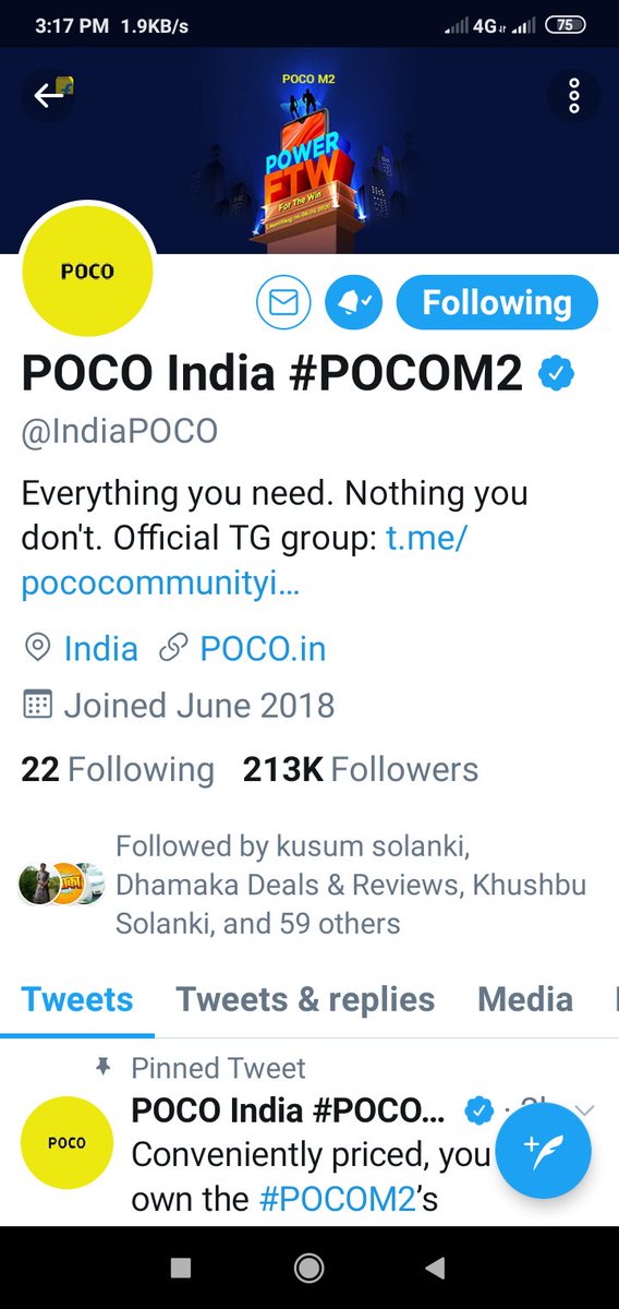 sandeep0_07's tweet photo. @IndiaPOCO Ans 2)👉🏻 POCO M2 arrives with a 6.53 inch " FHD+" display.

#POCOM2 #PowerFTW
@cmanmohan  @IndiaPOCO❤️

Join @GoldQueenie4 @Dazzlingcutie1 @satyapaljain_86 @KpParmar98 @SJ_0016 @shubhamanyu @deora_gunjan @imPalak18 @sanchitabhartiy @jinijony08 @Tuaa74 @Meenusettu @Smiley_Bharati https://t.co/U28VxzFVCZ