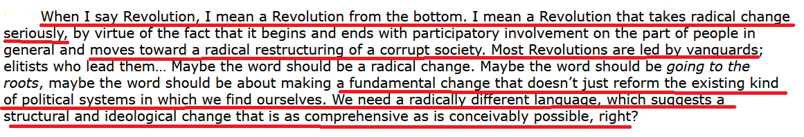 2/First, we must understand the woke want a TOTAL revolution. Disruption, dismantling, and deconstruction are the tools they plan to use to tear down everything in the way of that revolution. Here, Critical Theorist Henry Giroux explicitly states that the woke want a revolution: