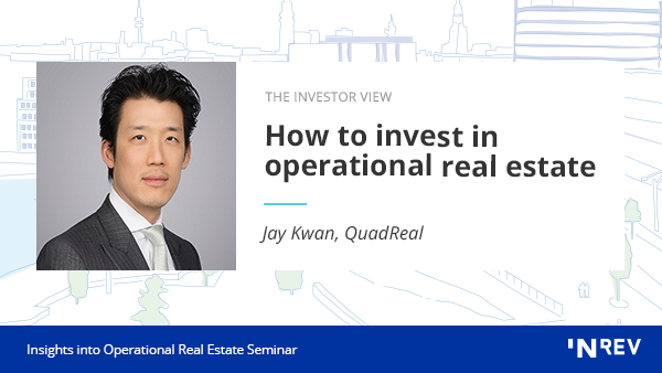 INREVnews's tweet photo. Next at the #INREVLiveOnline studio is Jay Kwan from #QuadReal who will present on how to invest in operational real estate #INREVevents https://t.co/CkIAKRsntF