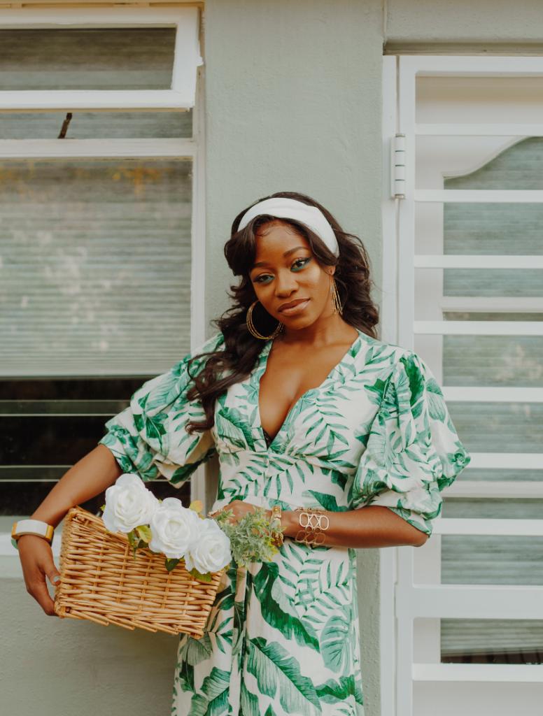 hmsouthafrica's tweet photo. The beautiful @BisousGhislaine in our #JohannaOrtizxHM dress. Now available at selected stores. https://t.co/2uCvHY2GGh