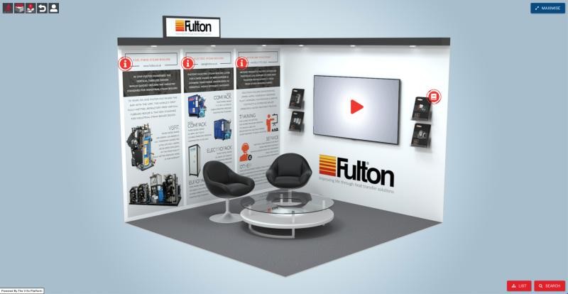 FultonUK's tweet photo. Our virtual exhibition stand has all the latest info on the #Fulton range of #steam #boilers, ancillaries &amp; #training courses &amp; you don't have to leave your desk or get out of your chair to check it out. So grab yourself a cuppa &amp; biscuit, sit back &amp; click https://t.co/ZU1OYylhHo https://t.co/zEfkb2od2N