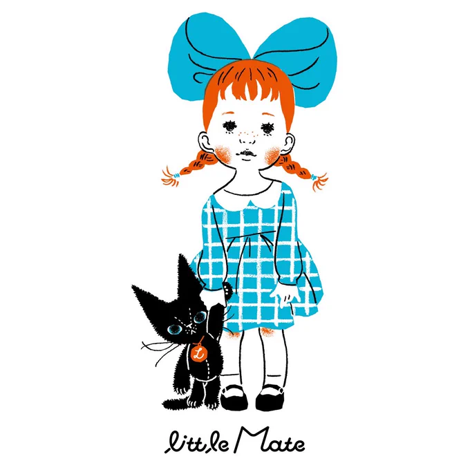 友人がLittle mateというキッズ向けのアパレルを立ち上げるとの事でキャラクターを描かせていただきました☺️ポッケという名前の黒猫のぬいぐるみです。よろしくお願いします。
#Littlemate #リトルメイトhttps://t.co/4KZRZnnznj 
