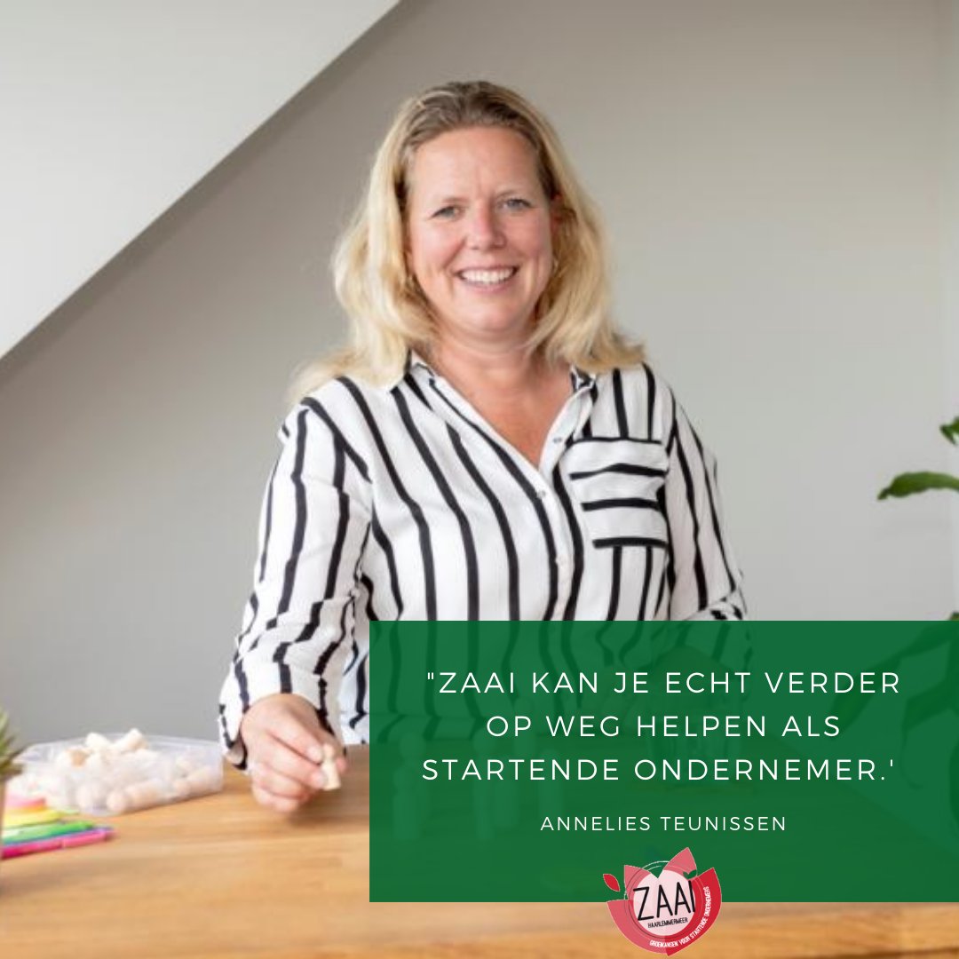Om een volgende stap te zetten in haar ondernemerschap, deed Annelies mee aan ZAAI Haarlemmermeer. ZAAI heeft mij op veel vlakken geholpen. Ik vind het fantastisch dat de gemeente dit aanbiedt.' Lees het hele artikel via deze link:
haarlemmermeergemeente.nl/nieuws/zaai-he…

#zaaihaarlemmermeer