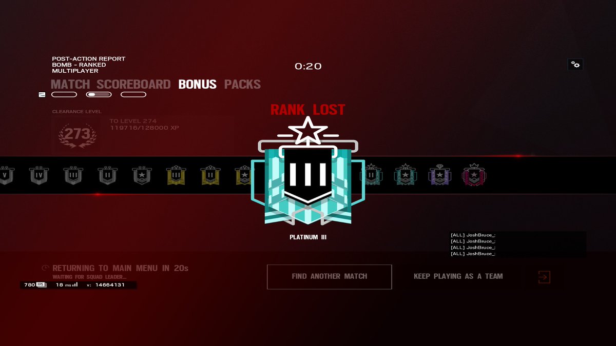 We did it boys!!!!!! -400 Elo in 3 Days on my main. Trio Stacked for 4 games today and had 2 cheaters and a thrower 🙃