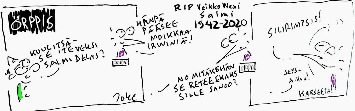 orppis's tweet photo. #RIP #vexi #salmi #retee #silirimpsis #iskelmä #sanoittaja #moikkaaminen #sanominen #karseeta https://t.co/fLdk2v9sYr