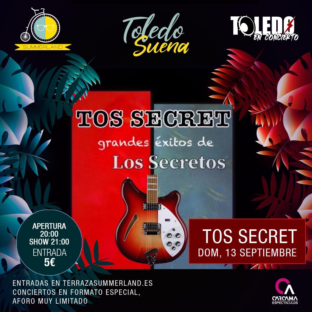 jcmmaroto's tweet photo. Nos vemos este domingo 13/09 a las 21h en #Toledo y despedimos la NoGira de verano??. Entradas limitadas y seguridad total en @summerland_Tld #conciertosenToledo #músicaenToledo #directo #grandeséxitosdeLosSecretos  ENTRADAS ➡️➡️ https://t.co/5iS0C0tgAP https://t.co/Q28aeyCTF7