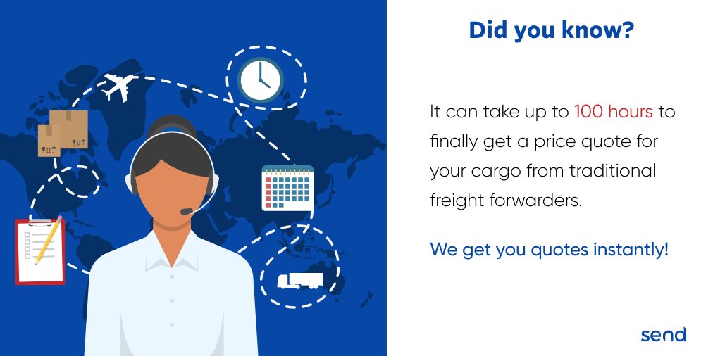 SendFreight's tweet photo. It no longer takes time to know what it costs to ship anything from one place to another around the world. Try request a quote for your next shipping here: https://t.co/JuWbCG8hWU

#freight  #shipping https://t.co/ip9rZSsE9f