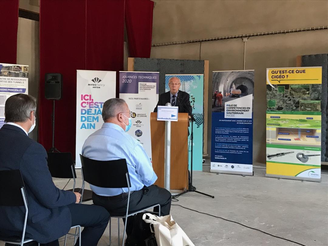 MinesNancy's tweet photo. #EnDirect Lancement des Journées Techniques du #Poces Pôle de Compétences en Environnement Souterrain avec @Univ_Lorraine @MinesNancy @geolnancy @Andra_CMHM @deptmeuse #aftes #cetu #asquapro https://t.co/wk710OOsaA