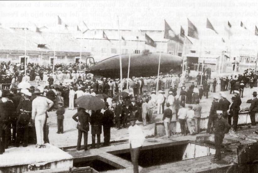 indignadosisla's tweet photo. Un día como hoy, en 1888, tuvo lugar en en Arsenal de la Carraca la botadura del torpedero submarino "Peral". 

¡Orgullosos de ser isleños! https://t.co/uMbEXB0CHQ