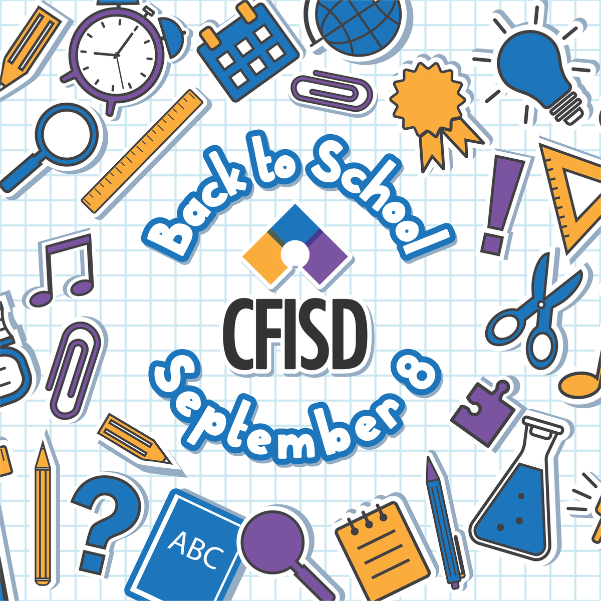 CyFairISD's tweet photo. Welcome back, CFISD! Tag your first day of school photos with #CFISDfirstday! #CFISDback2school #CFISDspirit https://t.co/HyvesOtwvc