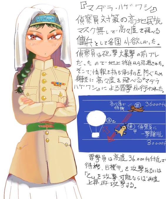 #Winged_Fusiliers #イラスト好きさんと繋がりたい #絵描きさんと繫がりたい 
以前考えた娘と設定です
ライバルキャラ的な?存在です。 