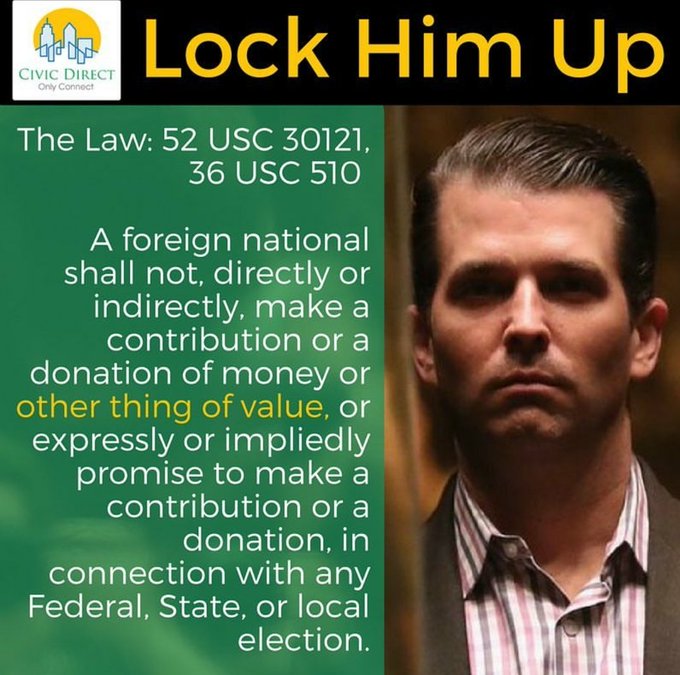 LTD765's tweet photo. @DonaldJTrumpJr There's absolutely no reason why you and your unstable pathological lying father shouldn't be in prison
LET THAT SINK IN!!!
#ConservativePrivilege https://t.co/dpGK4g1qpr