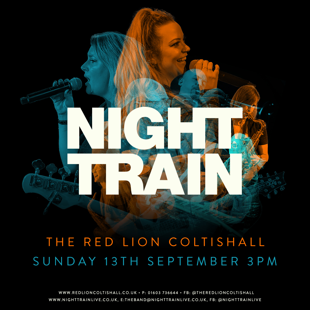 NightTrainLive's tweet photo. We've got a gig, weather permitting, so if its looking good come down to the Red Lion in Coltishall on Sunday the 13th at 3pm https://t.co/R0hqdkvbpX
