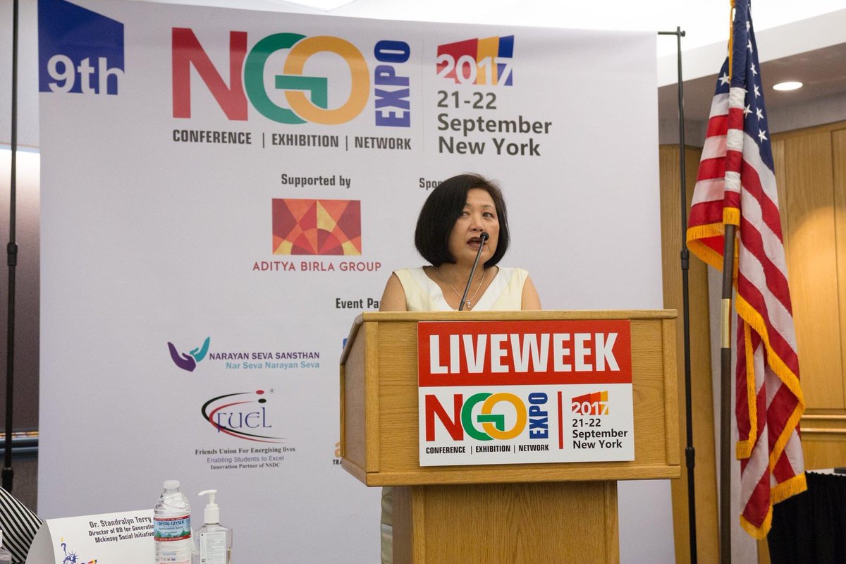 June Sugiyama director <a href="/VodafoneProject/">Vodafone Americas Fd</a> speaking at global nonprofit conference <a href="/ngo_expo/">NGO Expo</a> organised by <a href="/liveweekgroup/">Liveweek</a> #liveweek #ngoexpo