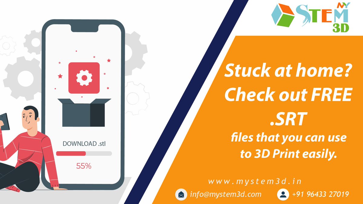 mystem3d's tweet photo. #MySTEM3D brings to you #FREE #SRTFiles that you can use to #3DPrint #STEM Models in a few steps. Use it to #learn or #teach concepts like #pulleys, #lever, #gears, and more. Access the available resource from here: https://t.co/jaFDAC14fu.
#EdTech https://t.co/zxqly2ThEs