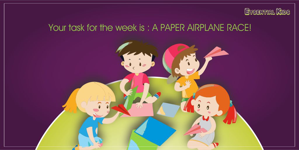 EysentialKids's tweet image. Its time for your first task! Let’s put those craft skills to use and build a paper plane – then race against your parents or your sibling and see who wins!
#EysentialKids #WeeklyTasks #Children #Kids #Tasks #Digital #DigitalEyeStrain #FunActivity #FunActivitiesForKids