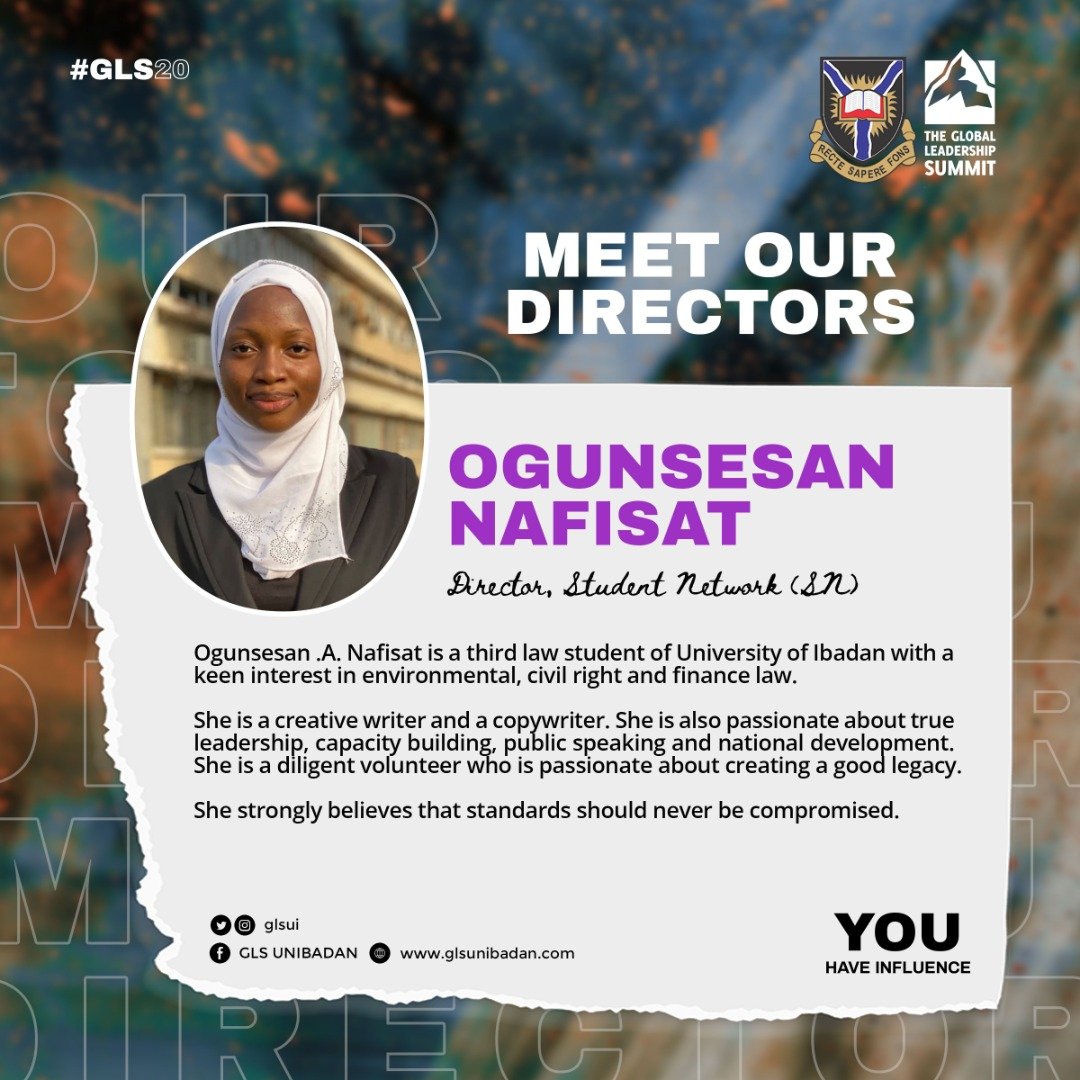 gls_ui's tweet photo. You asked for it now you have it
Meet the power team behind the two networks that have come forth from the stable of GLS UI
We present the directorate of the Student Network and Young Leaders Network
#GLS20
#GLSUI20
#EveryoneHasInfluence
#WhatisCooking
#LeadershipForAl
#YLN https://t.co/Z6FTujVZPp
