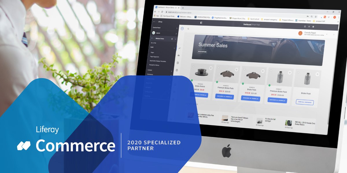 SMC_DGScompany's tweet photo. ✨Abbiamo ottenuto la certificazione di "Liferay Commerce Specialized Partner".

Da oggi i nostri clienti possono contare su un team dedicato e altamente specializzato sulle tematiche di vendita, portali approvvigionamento e distribuzione.

👉https://t.co/jvM1acrAxq👈 https://t.co/F1oG0Hh6wt