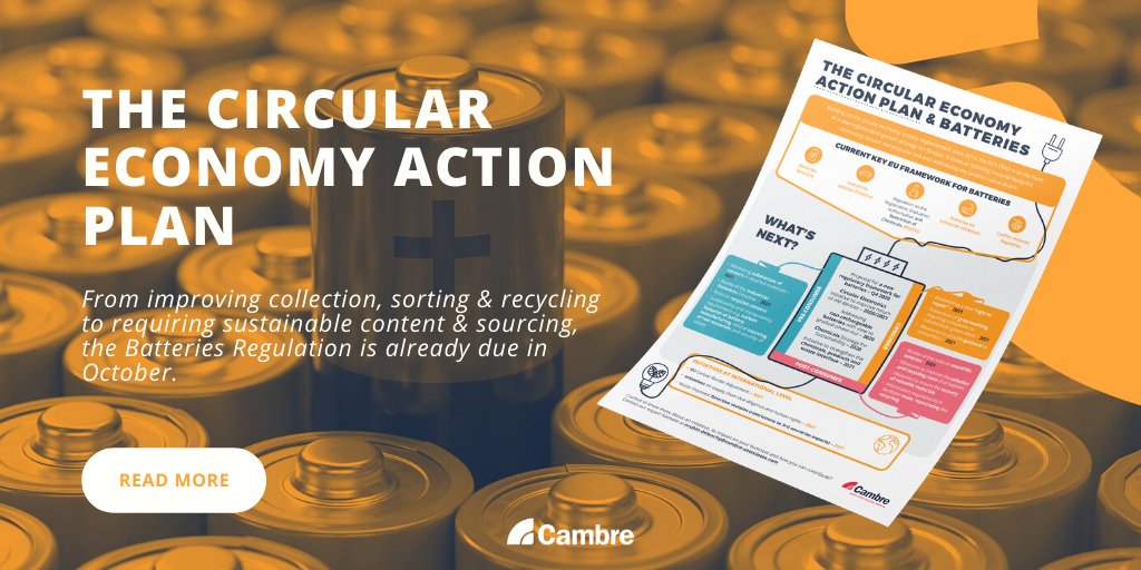 SECNewgateEU's tweet photo. This Oct, the EU takes on batteries🔋🥊 through a regulation covering all battery types - and we expect the most ambitious sustainability requirements to date. Check out our infographic🚀 on what's coming #CambreTalksCircular #BatteriesDirective https://t.co/QOSEtWPunO https://t.co/vUjNjyD6xW